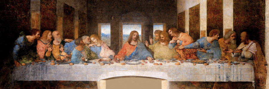 À mesa com Leonardo